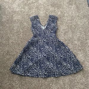 Blue Floral Dress